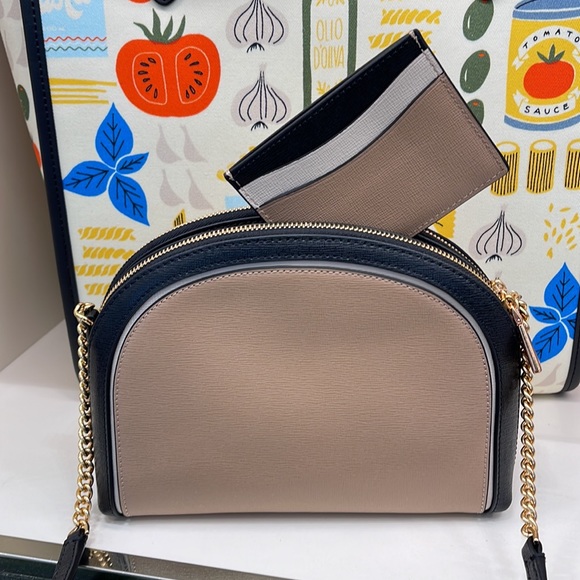 Kate Spade Morgan Colorblocked Double-zip Dome Crossbody & Morgan Cardholder NWT - Picture 6 of 14